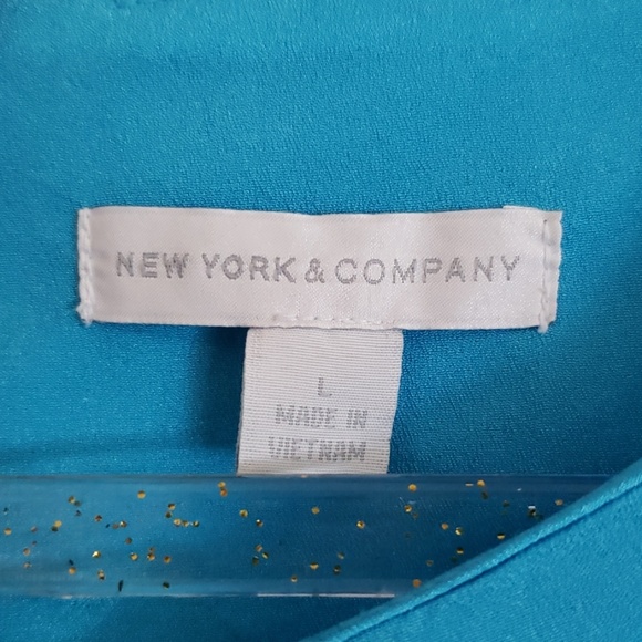 Loved New York & Company blue top - Picture 2 of 3